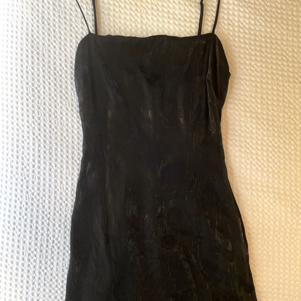 Nasty-gal sheen little black mini dress 🖤